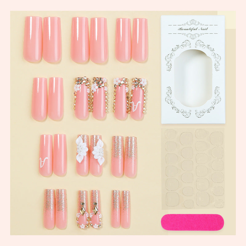 Elegant Decorative Press-On Nails Set Acalora