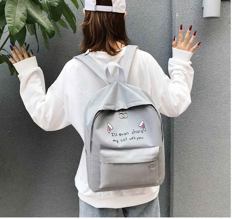 Cute Cartoon Animal-Themed Backpack Acalora