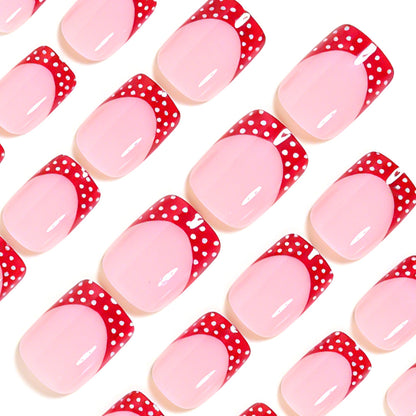 Decorative French Tip Nail Art Design Acalora