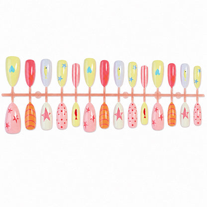 Creative Cartoon-Themed Press-On Nail Collection Acalora