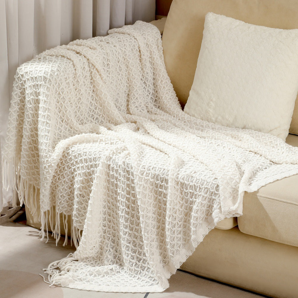 Unisex Decorative Woven Throw Blanket