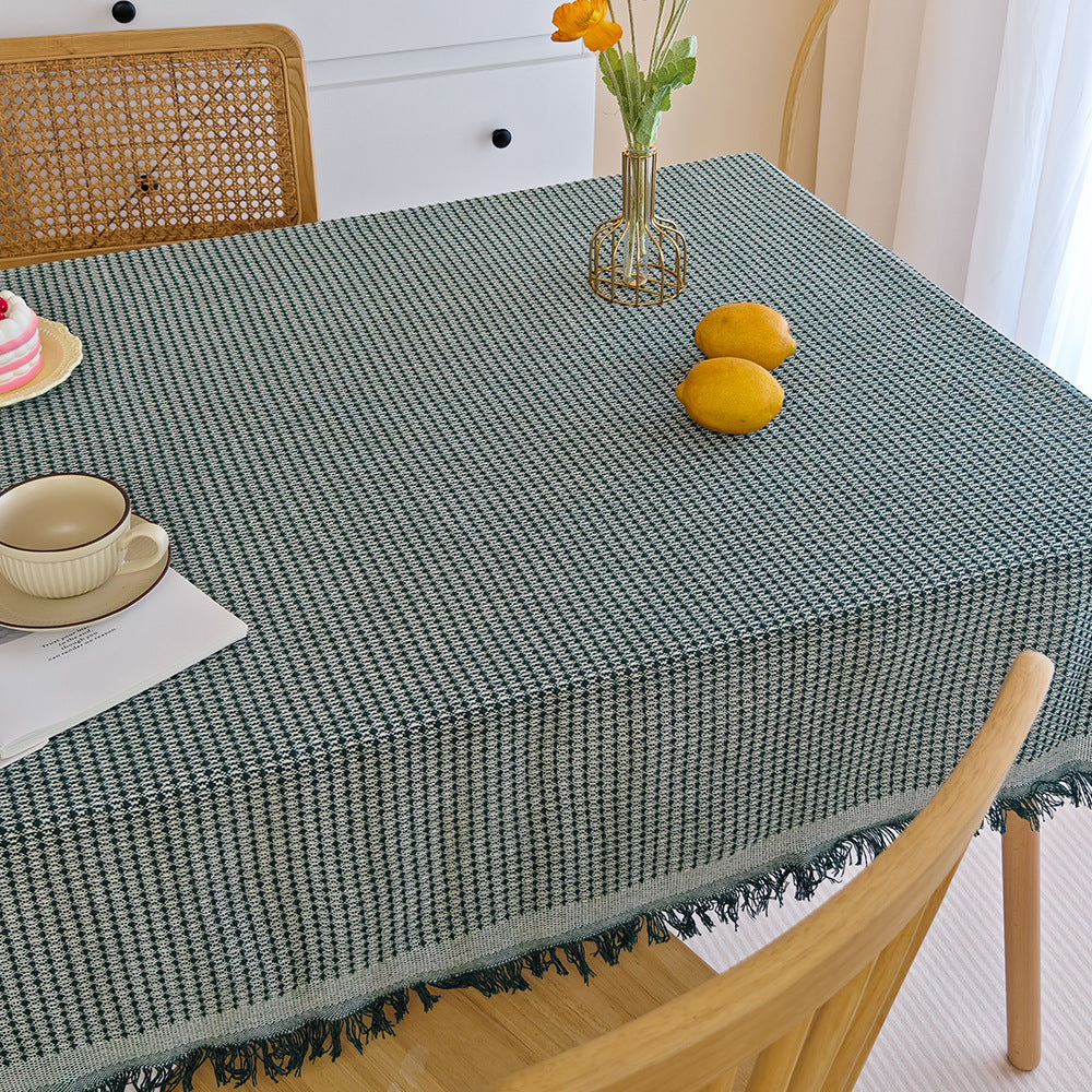 Elegant Woven Tablecloth