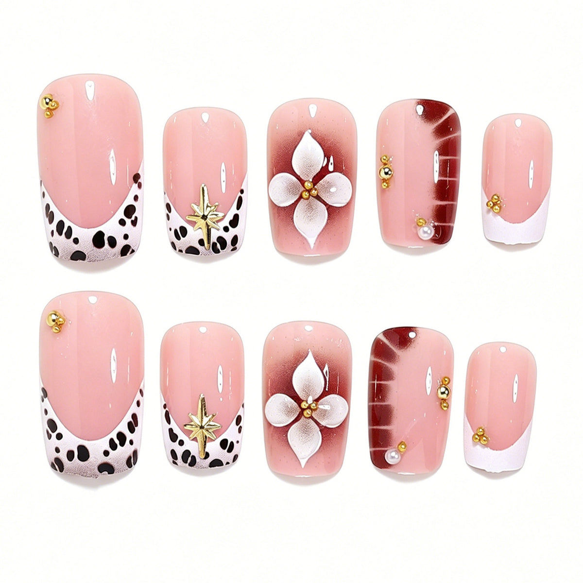 Decorative 3D Floral Nail Art Acalora