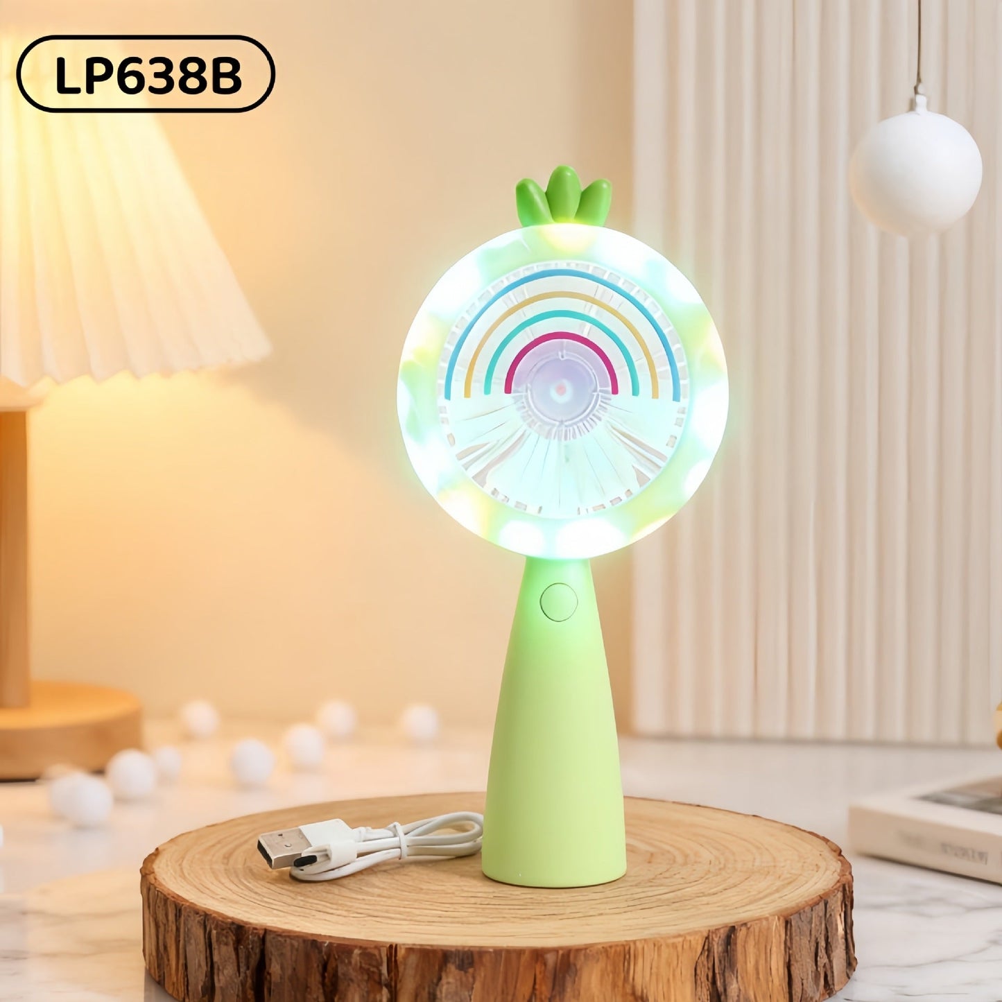 Women's Portable Mini Fan in Playful Bear Design Bowlift