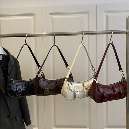 Stylish Dual Pocket Shoulder Bag Acalora