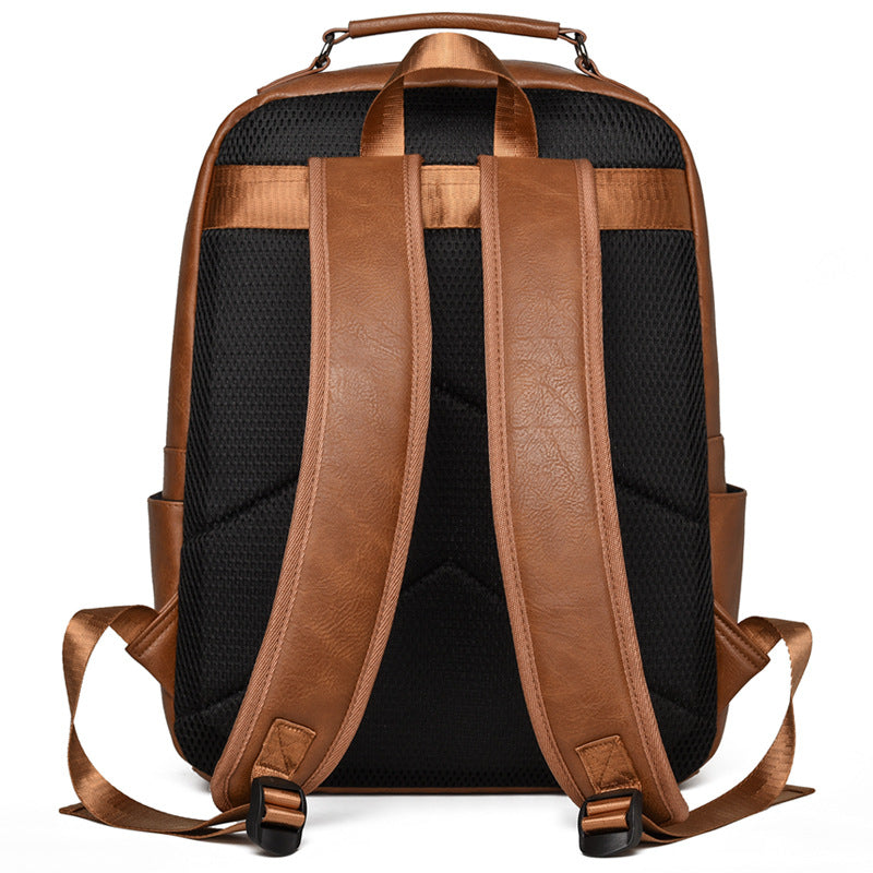 Stylish Leather Backpack Acalora