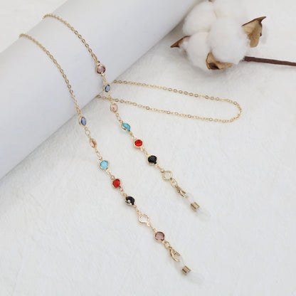 Multicolor Gemstone Eyewear Chain Acalora