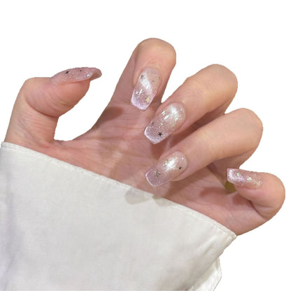 Starry Glitter Press-On Nail Set Acalora