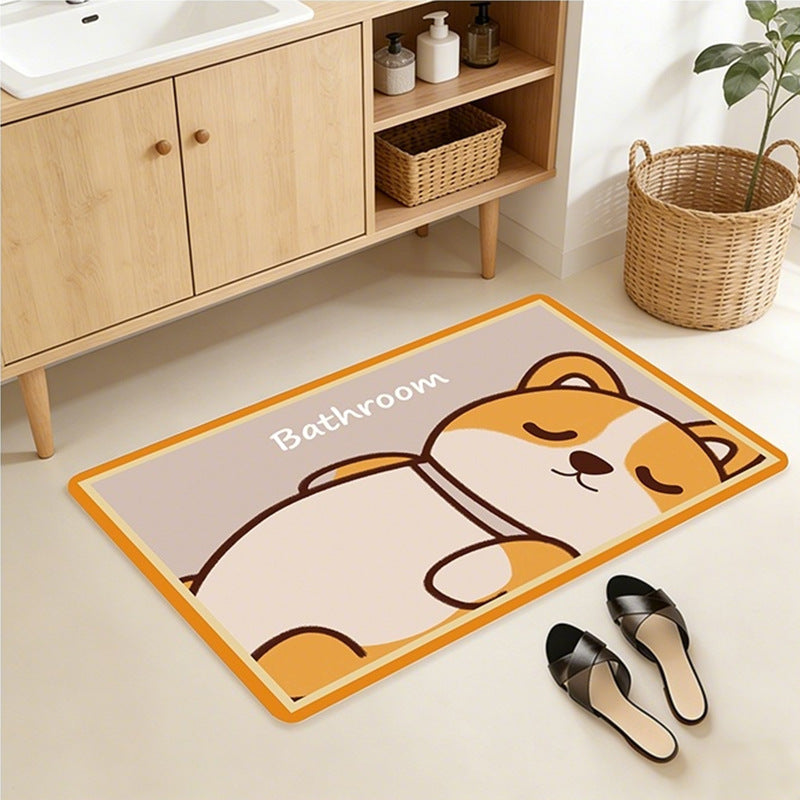 Playful Citrus-Themed Bath Mat Acalora