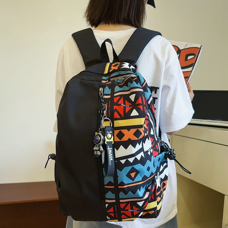 Graphic Print Backpack Acalora
