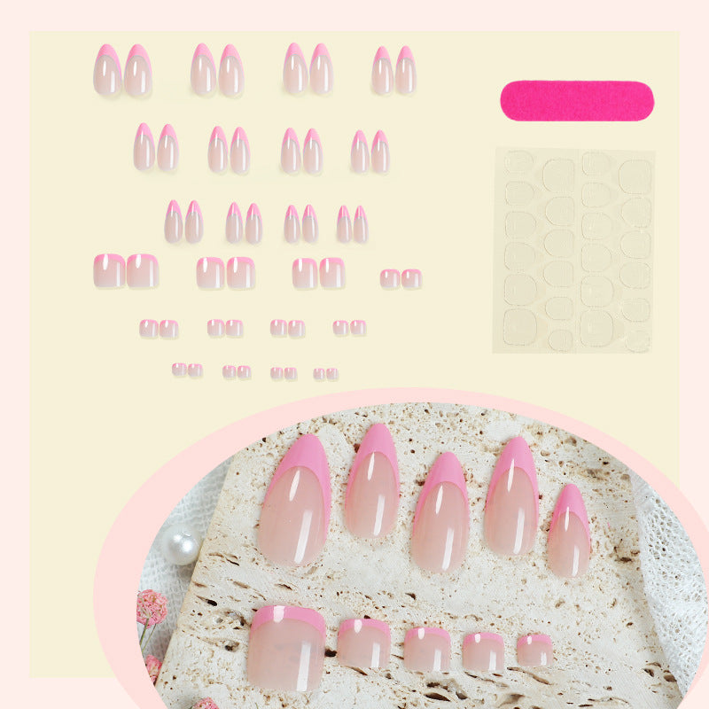 Premium Press-On Nail Set with Ombre Design Acalora