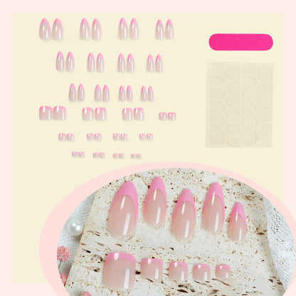 Premium Press-On Nail Set with Ombre Design Acalora