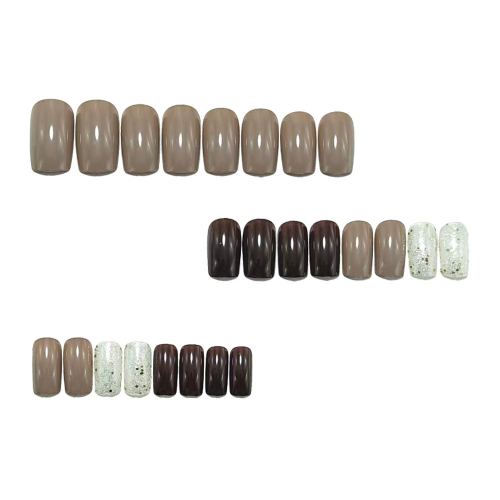 Artificial nails with elegant glitter decoration Acalora