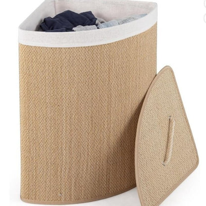 Elegant laundry container with removable lid and sturdy handles Acalora