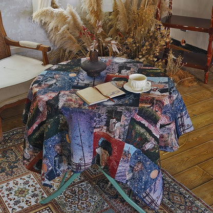 Elegant Floral Table Cover