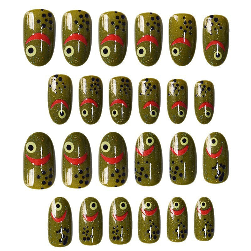 Artistic Fish-Themed Press-On Nails Acalora