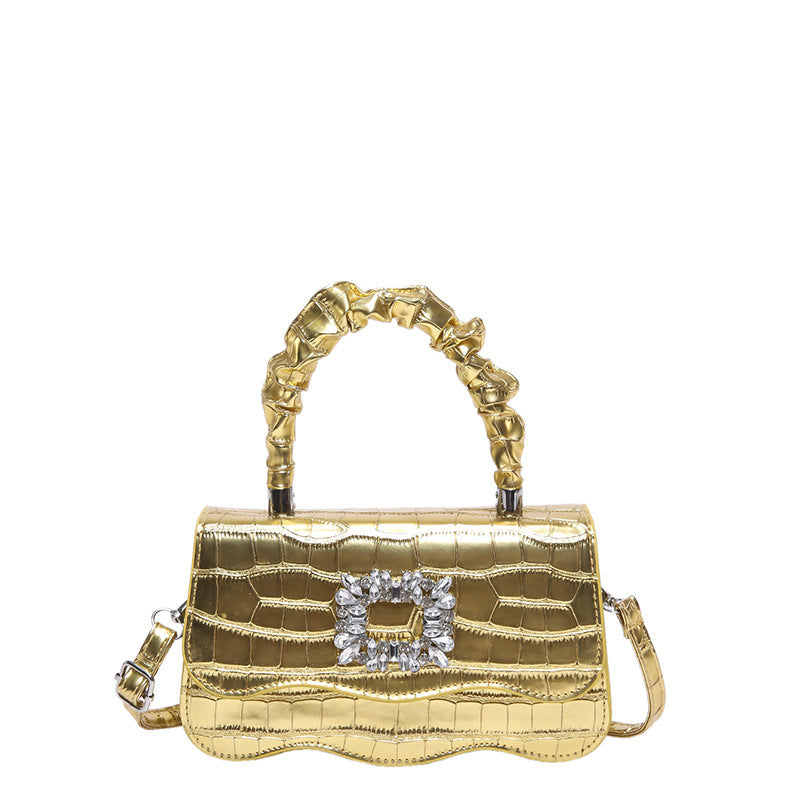 Glamorous Crocodile Texture Evening Handbag Acalora