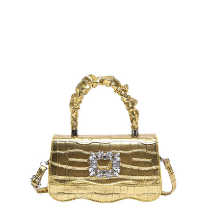 Glamorous Crocodile Texture Evening Handbag Acalora