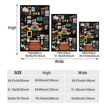 Cozy Character-Themed Fleece Throw Blanket