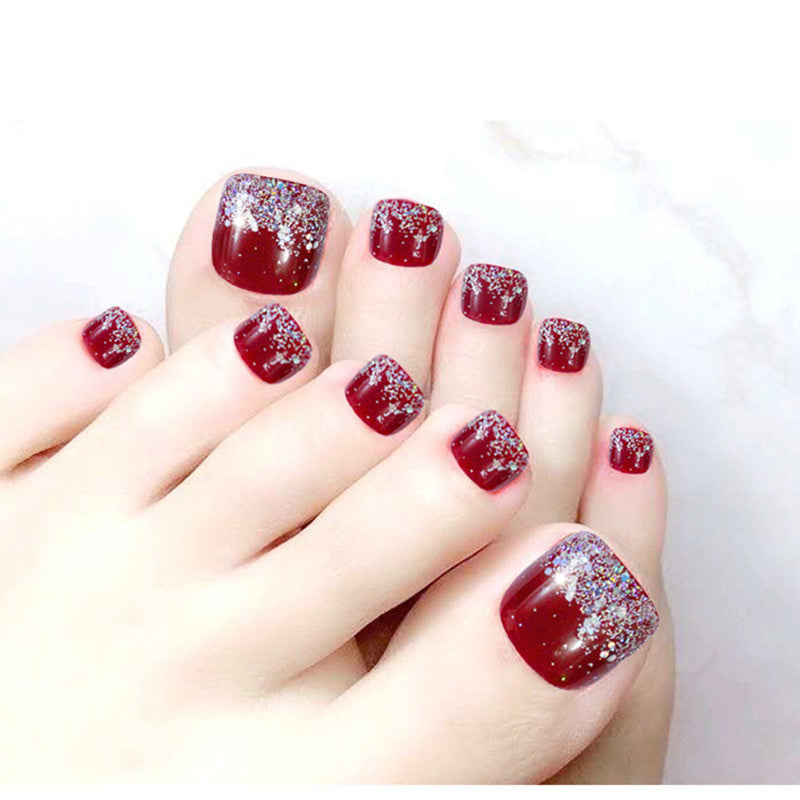 Decorative Crystal-Embellished Press-On Nails Acalora