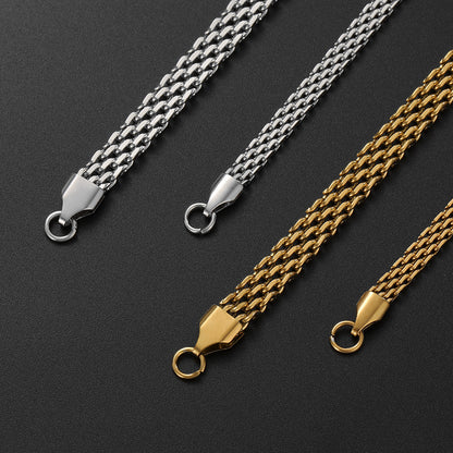 Luxe Interwoven Chain Necklace Acalora