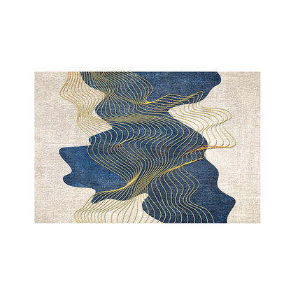 Modern Abstract Leaf Design Area Rug Acalora
