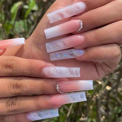 Premium Acrylic Square Press-On Nails Acalora