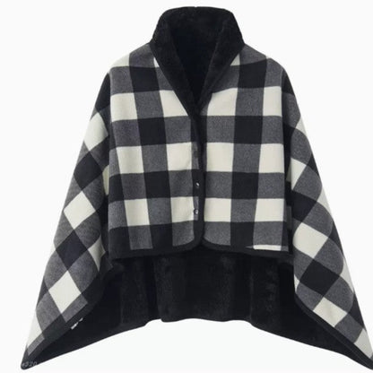 Ladies elegant warmkeeping poncho blanket Bowlift