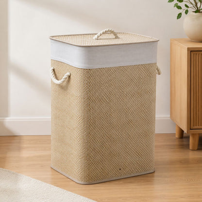 Laundry basket with lid and handle Acalora