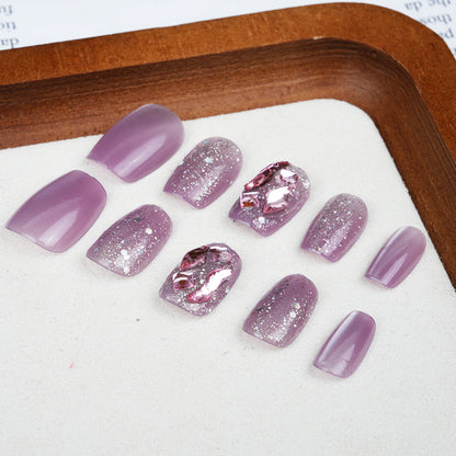 Decorative Glitter Press-On Nail Tips Acalora
