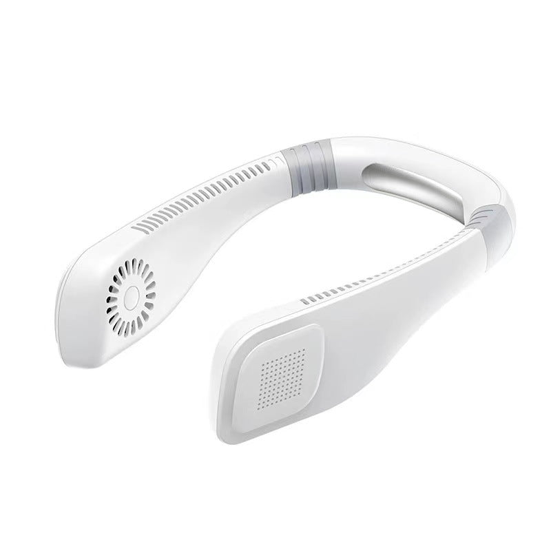 Unisex Portable Neck Fan with Bluetooth Speaker Bowlift