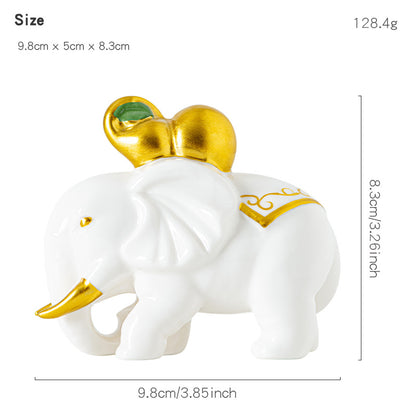 Elegant elephant figurine made of high-quality ceramic Acalora