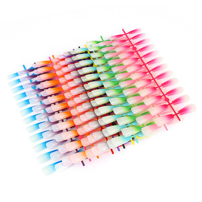 Artificial nails in elegant ombre design Acalora