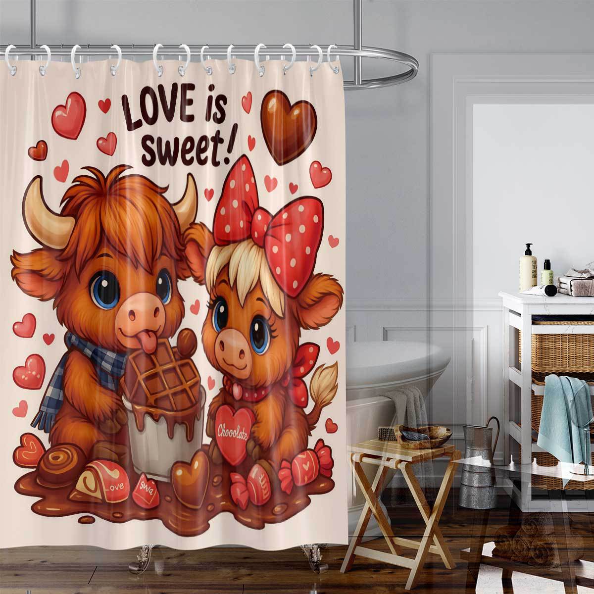 Camping-Themed Shower Curtain