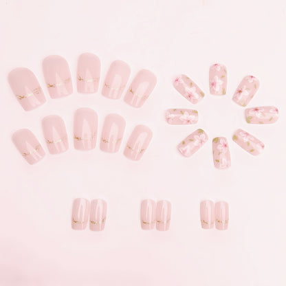 Floral Art Acrylic Nail Design Acalora