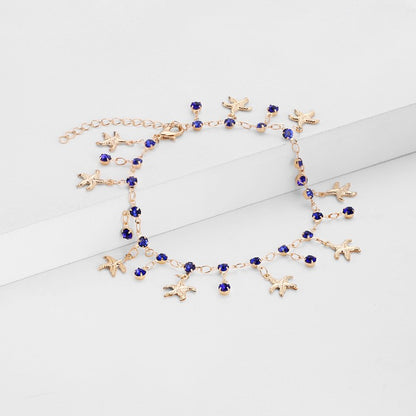 Starfish Charm Anklet Acalora