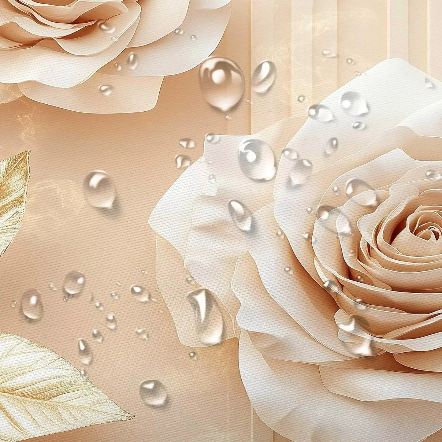 Floral Embossed Shower Curtain