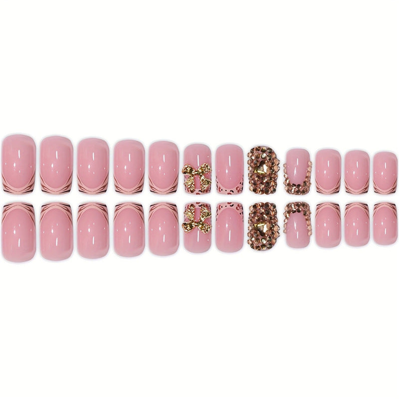 Decorative Crystal Embellished Press-On Nails Acalora