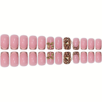 Decorative Crystal Embellished Press-On Nails Acalora