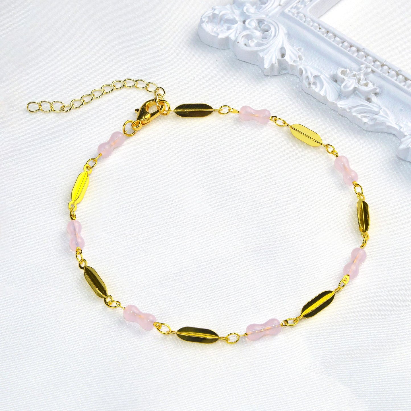 Elegant Gemstone Anklet Acalora