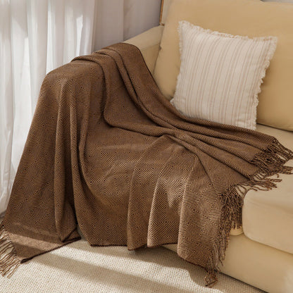 Unisex Cozy Geometric Throw Blanket