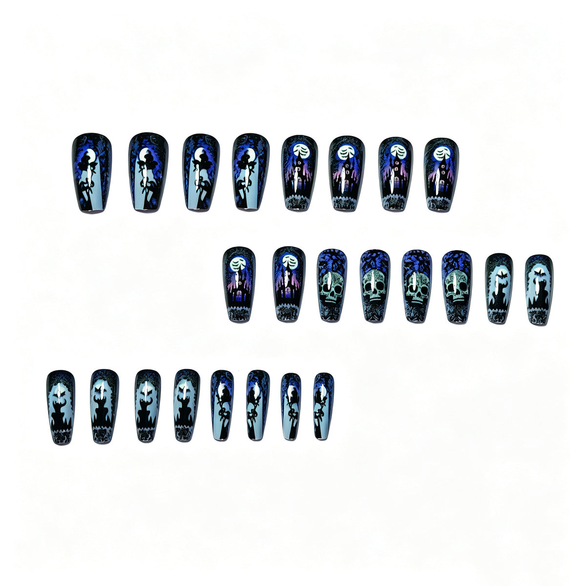Gothic Themed Nail Art Acalora