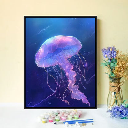 Jellyfish-Inspired Canvas Wall Art