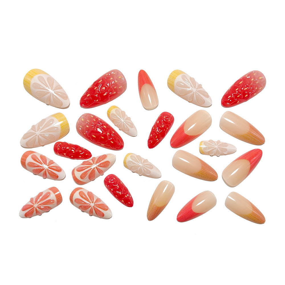 Trendy Art Nails in Fruit Design Acalora