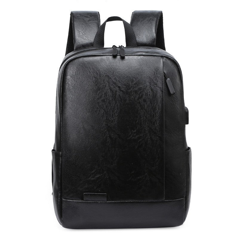 Eco-Friendly Textured Leather Laptop Backpack Acalora