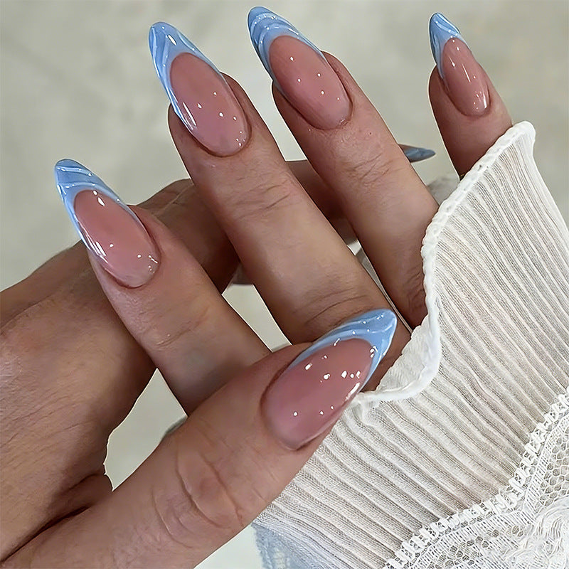 Acrylic nail set with elegant ombre gradients and modern tips Acalora