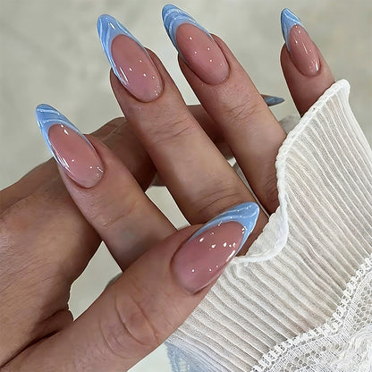 Acrylic nail set with elegant ombre gradients and modern tips Acalora