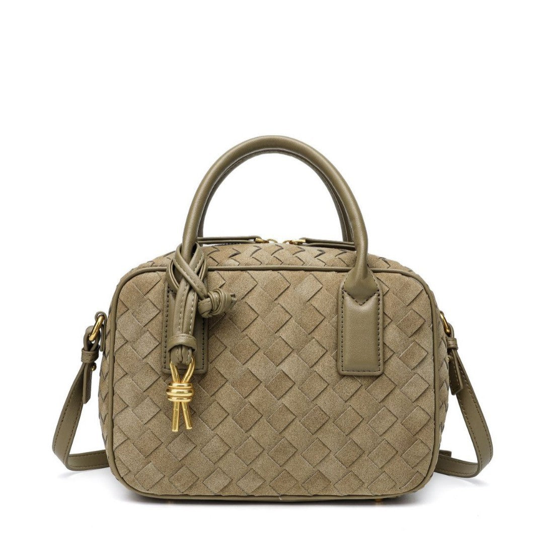 Textured Leather Boutique Handbag Acalora
