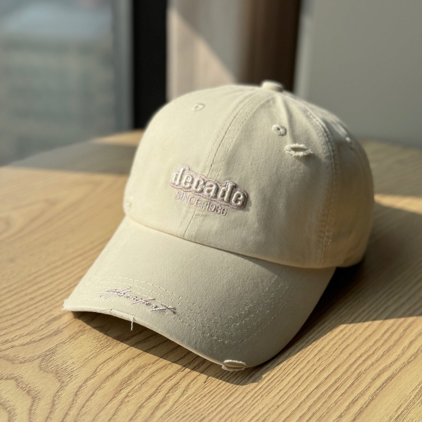 Vintage-Inspired Embroidered Baseball Cap