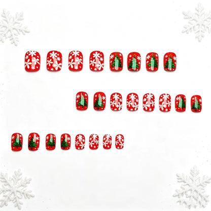 Festive 3D Christmas Tree Nail Art Acalora